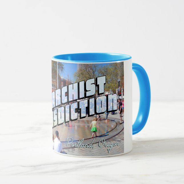 Mug Salutations de l'Anarchist Portland! (Devant droit)