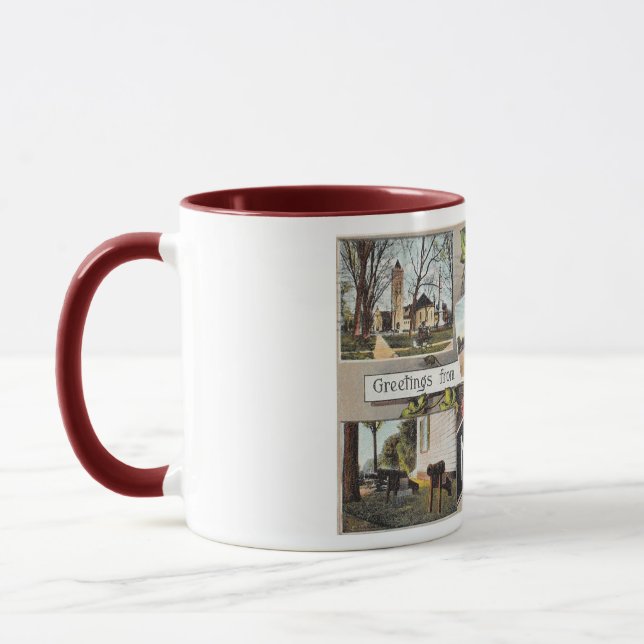 Mug Salutations de Morristown NJ Vintage Style (Gauche)
