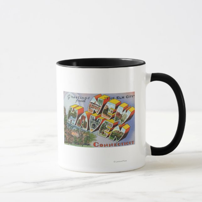 Mug Salutations De New Haven, CT (Droite)