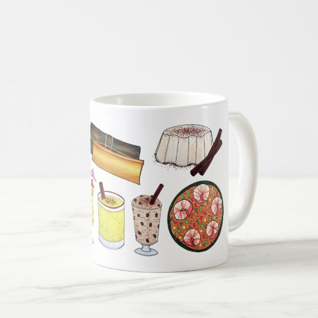 Mug Salutations de Porto Rico Carribean Island Foods (Devant droit)