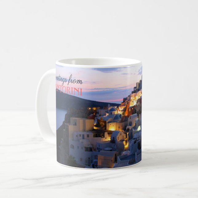 Mug Salutations de Santorin (Devant gauche)