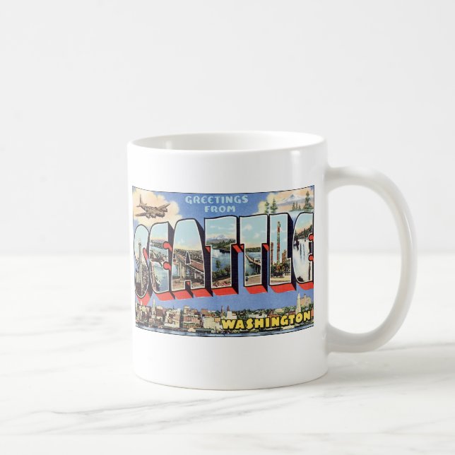 Mug Salutations De Seattle, WA (Droite)