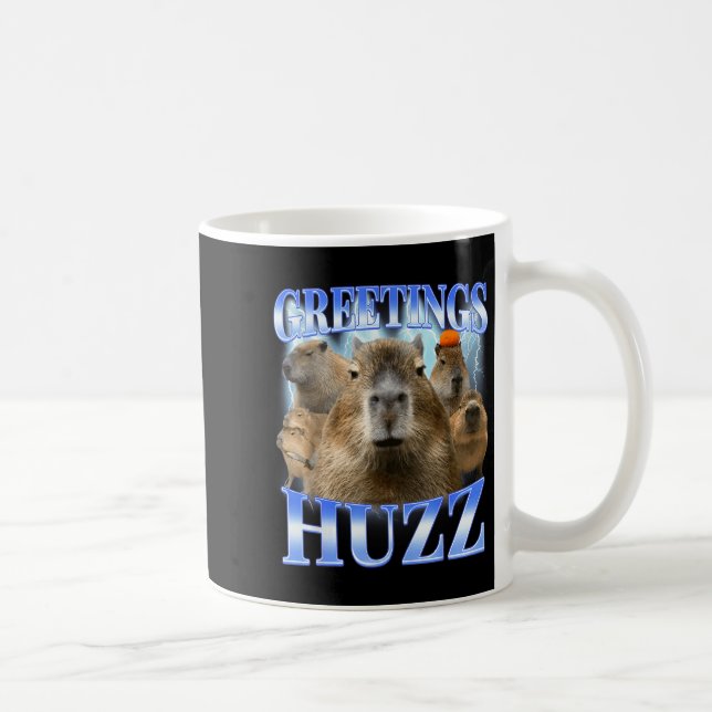 Mug Salutations huzz capybara pour les hommes de la ge (Droite)