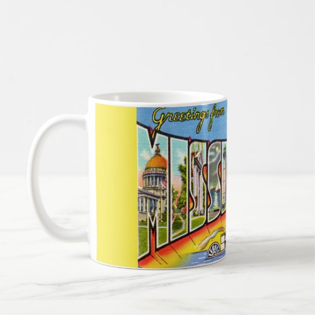 Mug Salutations vintages du Mississippi (Gauche)