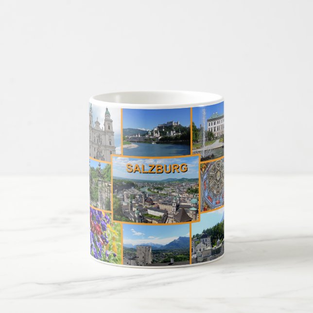 Mug Salzburg City Autriche Collage de photos (Centre)
