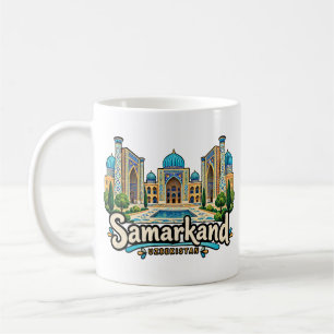 Mug Samarkand Ouzbékistan Art de Voyage Dessiné à la M