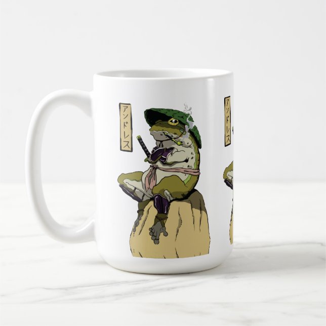 Mug Samouraï Grenouille : Gardien du Lotus (Gauche)
