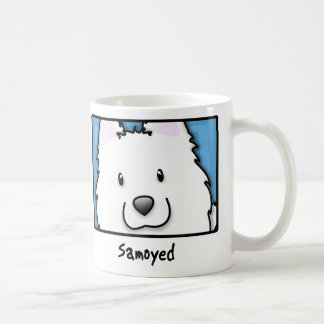 Mug Samoyed carré de bande dessinée