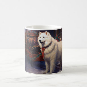 Mug Samoyed Christmas Festive Saison