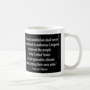 Mug Samuel Adams - citation de bras de citoyens