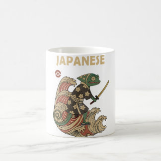 Mug Samurai Chameleon Riding the Wave – Vintage