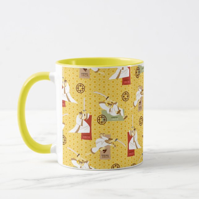 Mug Samurai Jack Sword Poses Character Art Pattern (Gauche)