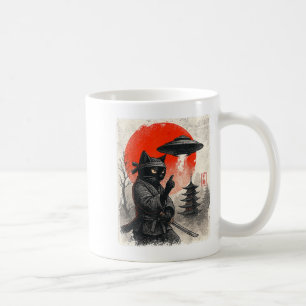 Mug Samurai Ninja Chat Guerrier Ufo Cadeaux Anime Japo