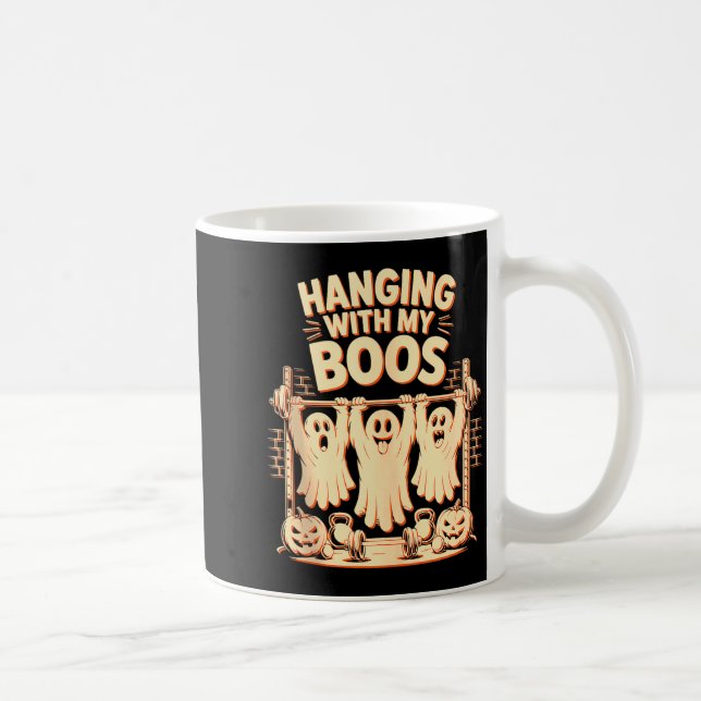 Mug S'amuser avec mes fantômes drôle de fantôme d'Hall (Droite)