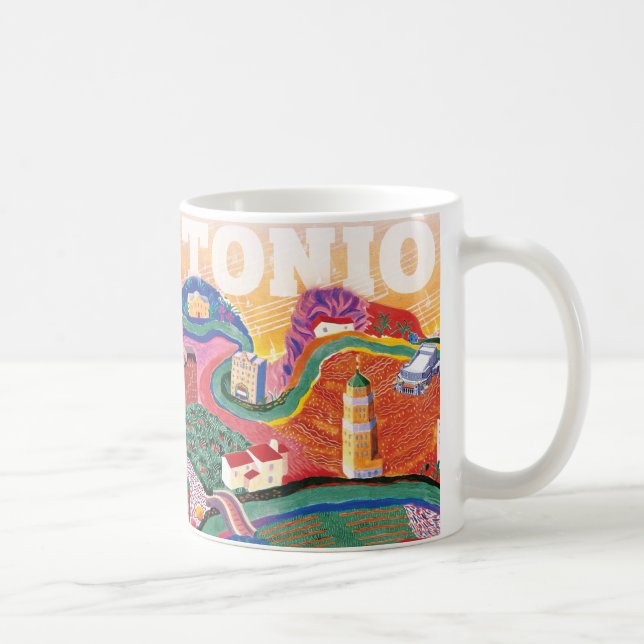 Mug San Antonio Soundscape - un hommage à Hockney (Droite)