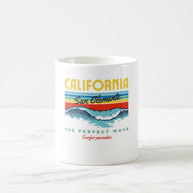 Mug San Clemente California Cute Retro Cadeau (Centre)