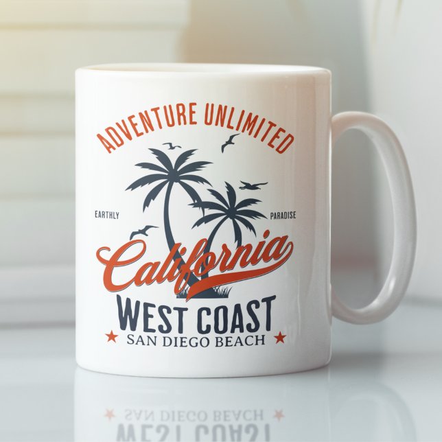 Mug San Diego California Beach Funny San Diego  (Créateur téléchargé)