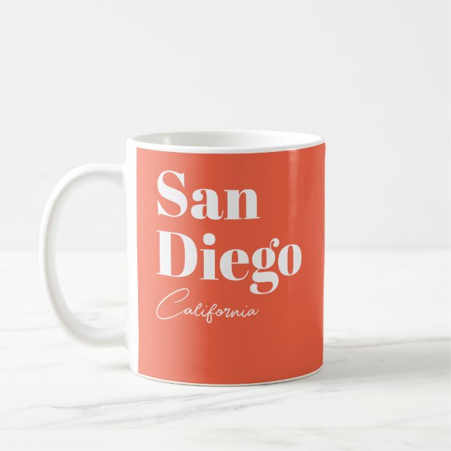 Mug San Diego California OU VOTRE TEXTE (Gauche)