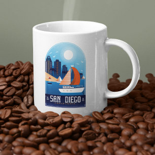 Mug San Diego California Vintage voyage
