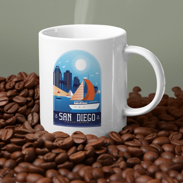 Mug San Diego California Vintage voyage (san diego california coffee mug)