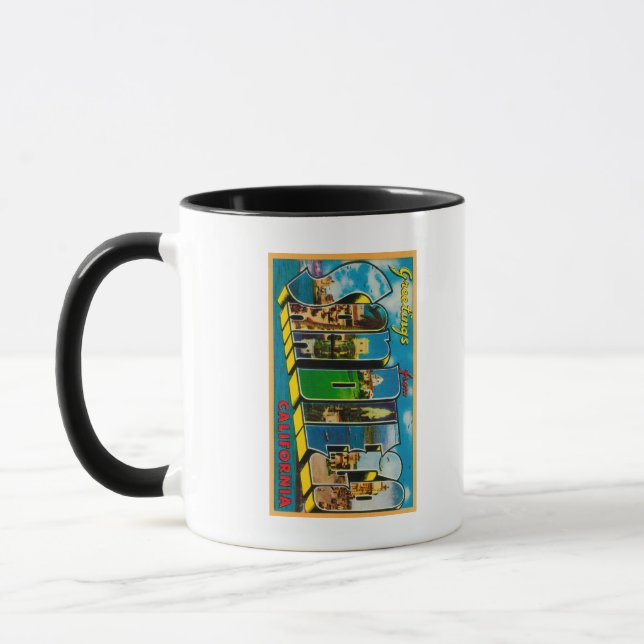 Mug San Diego, Californie - Scènes de grandes lettres (Gauche)