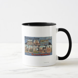 Mug San Diego, Californie - Scènes de grandes lettres
