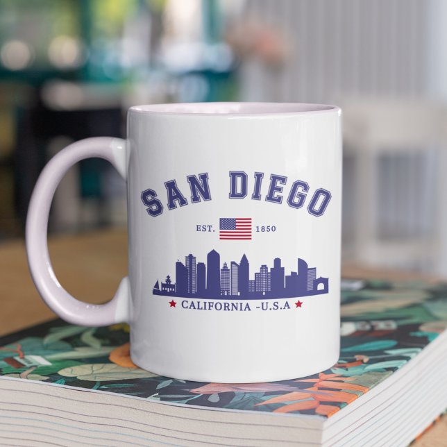 Mug San Diego Downtown Skyline Cali Dreaming (Créateur téléchargé)
