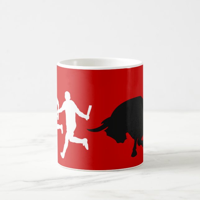 Mug San Fermin, Pamplona : courant avec les taureaux, (Centre)