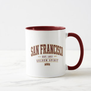 Mug San Francisco 1951 Esprit Doré Vintage Americana