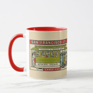 Mug San Francisco Cable Car Vintage Travel