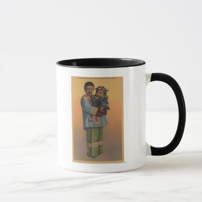 Mug San Francisco, CAChinese Femme & Baby (Droite)