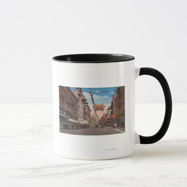 Mug San Francisco, CAView de Chinatown Main Street (Droite)