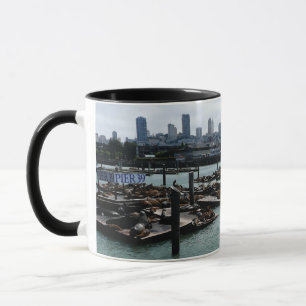 Mug San Francisco et Otaries de Pier 39 Ciel de la Vil
