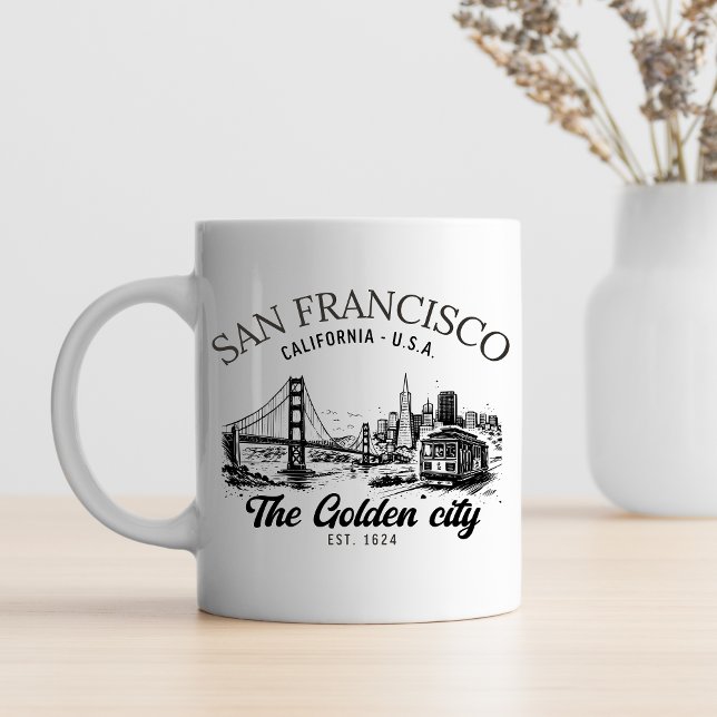 Mug San Francisco Golden Gate Skyline (Créateur téléchargé)