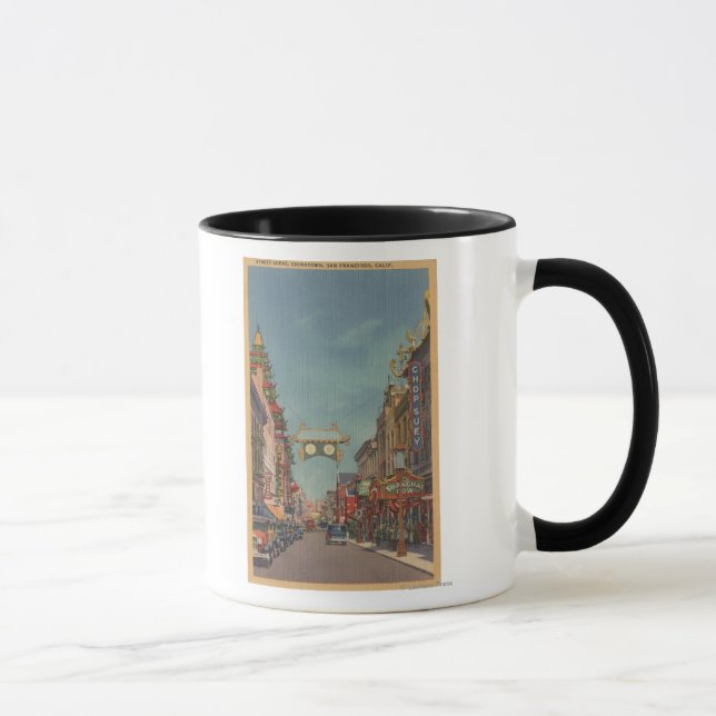 Mug San Francisco, SCÈNE DE LA TÊTE DE Chinatown (Droite)