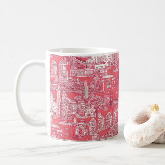 Mug San Francisco toile viva magenta rose rose
