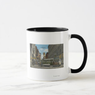 Mug San Francisco, vue de revirement de voiture de