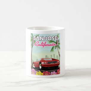 Mug San Jose, Californie affiche de voyage