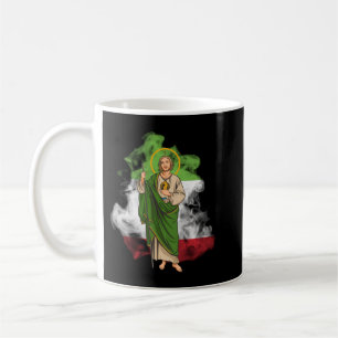 Mug San Judas Tadeo con Bandera de México Pullover