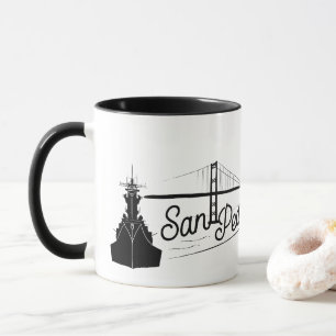 Mug San Pedro California Landmarks Port de Los Angeles