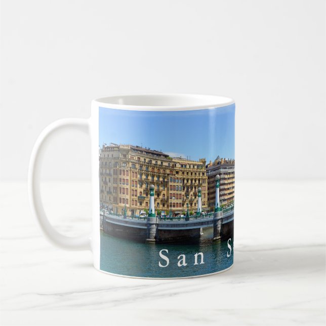 Mug San SebastiAn-Donostia. Puente Del Kursaal. (Gauche)