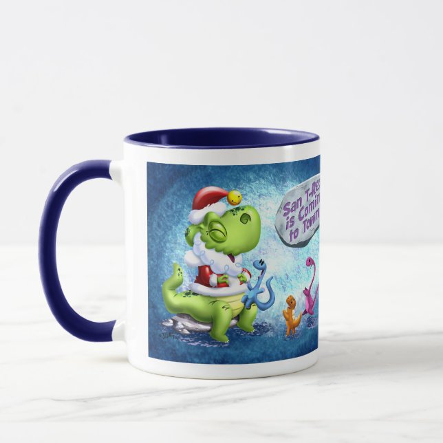 Mug SAN T-REX est COMIN' to TOWN par Jeff Willis Art (Gauche)