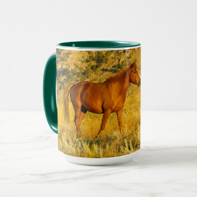 Mug Sanctuaire de chevaux sauvages. (Devant gauche)