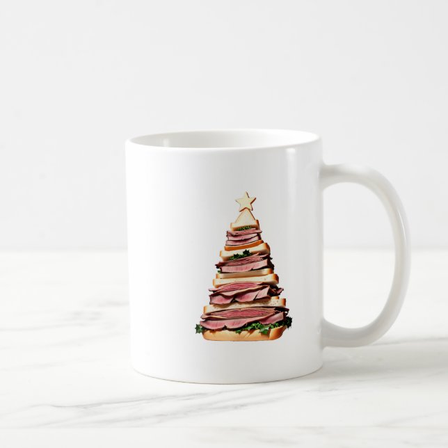 Mug Sandwich au boeuf rôti arbre de Noël (Droite)
