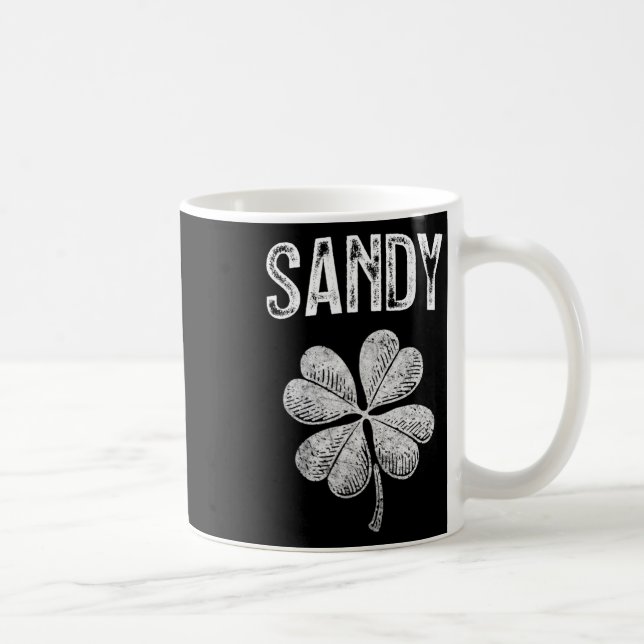 Mug Sandy Retro Saint-Patrick Vintage Trèfle  (Droite)