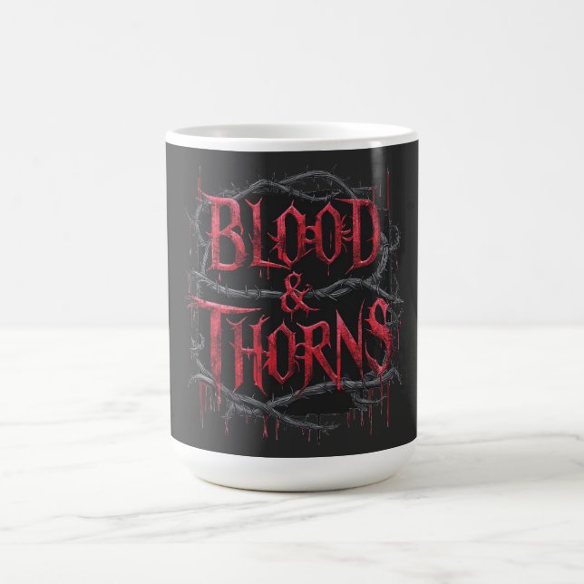 Mug Sang et épines Conception gothique - Sombre et Edg (Centre)