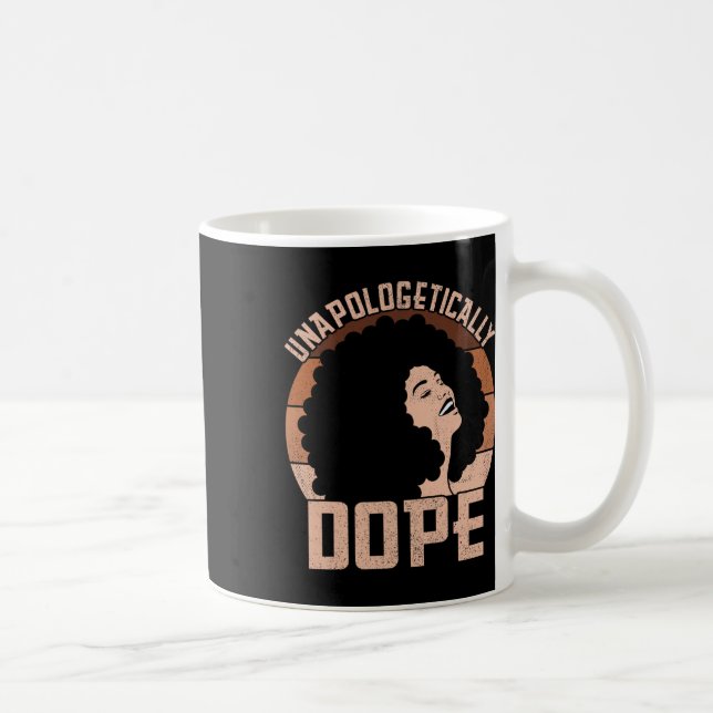 Mug Sans excuse Médicament Afro Dame Fierté noire Méla (Droite)