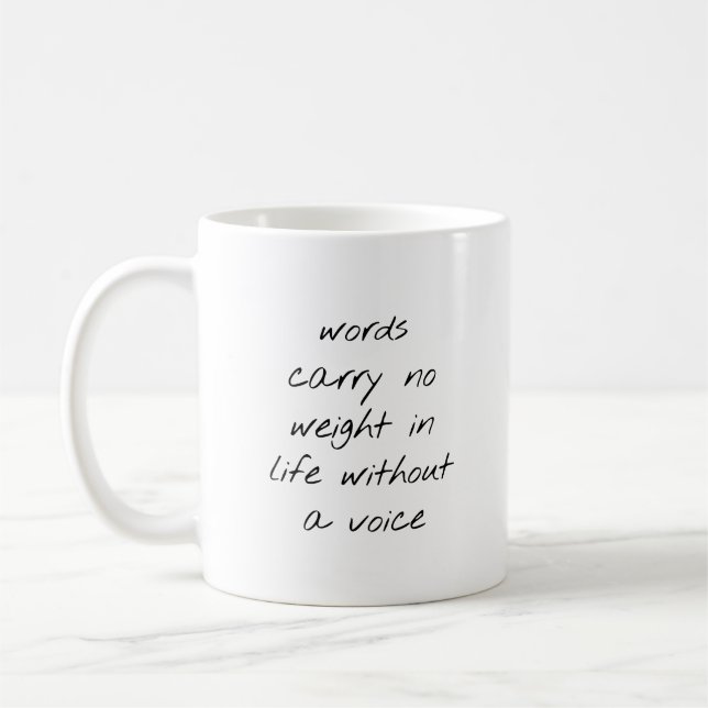 Mug Sans Musique De Voix (Gauche)