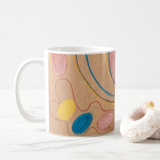 Mug Sans titre, 1908 par Hilma af Klint (Avec donut)