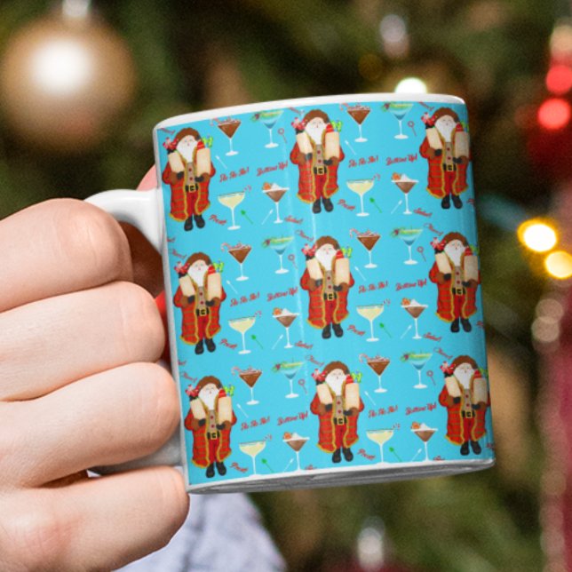 Mug Santa Apporte Les Boissons De Noël  (Créateur téléchargé)